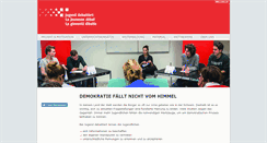 Desktop Screenshot of jugenddebattiert.ch