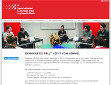 Tablet Screenshot of jugenddebattiert.ch